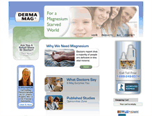 Tablet Screenshot of dermamag.com